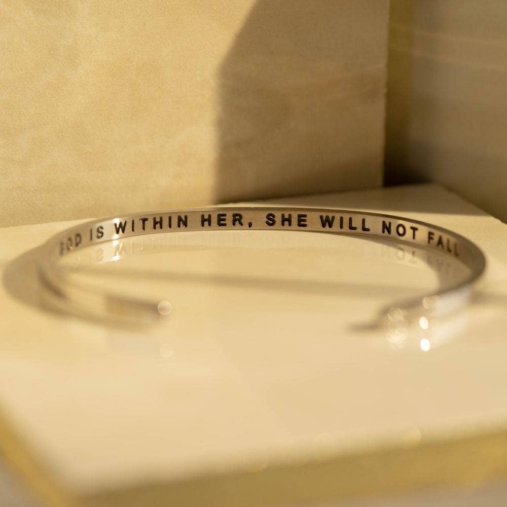 MantraBand God Is Within Her, She Will Not Fall bracelet view 7