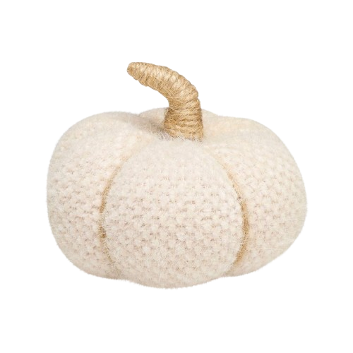 Small Fuzzy Pumpkin - Cream