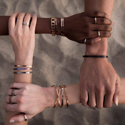 MantraBand Live in the Moment bracelet in gold view 8