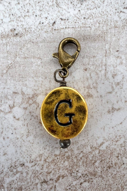 Dylan Collective Vintage Gold Circle Letter Charms