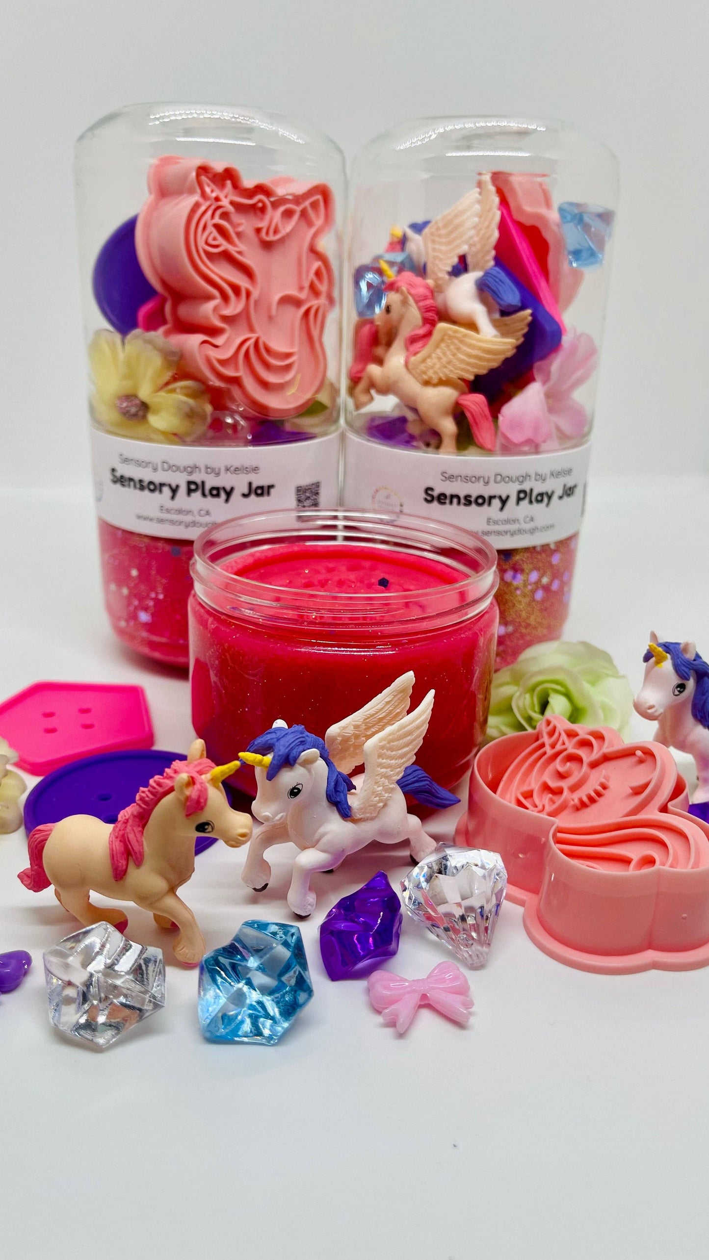 Sensory Dough Play Jar: Unicorn