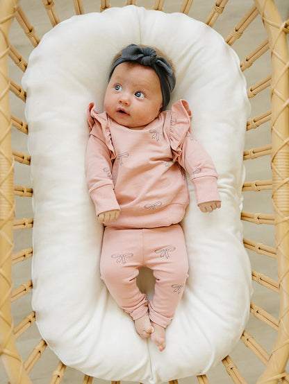 Pink Ribbon Ruffle Set