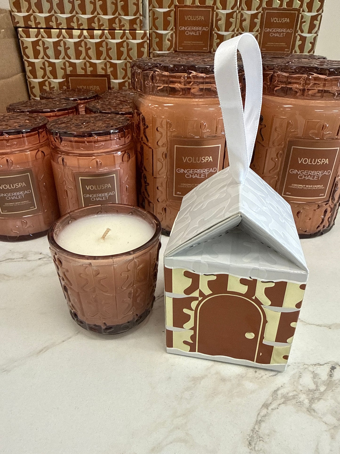 Gingerbread Chalet Votive Ornament
