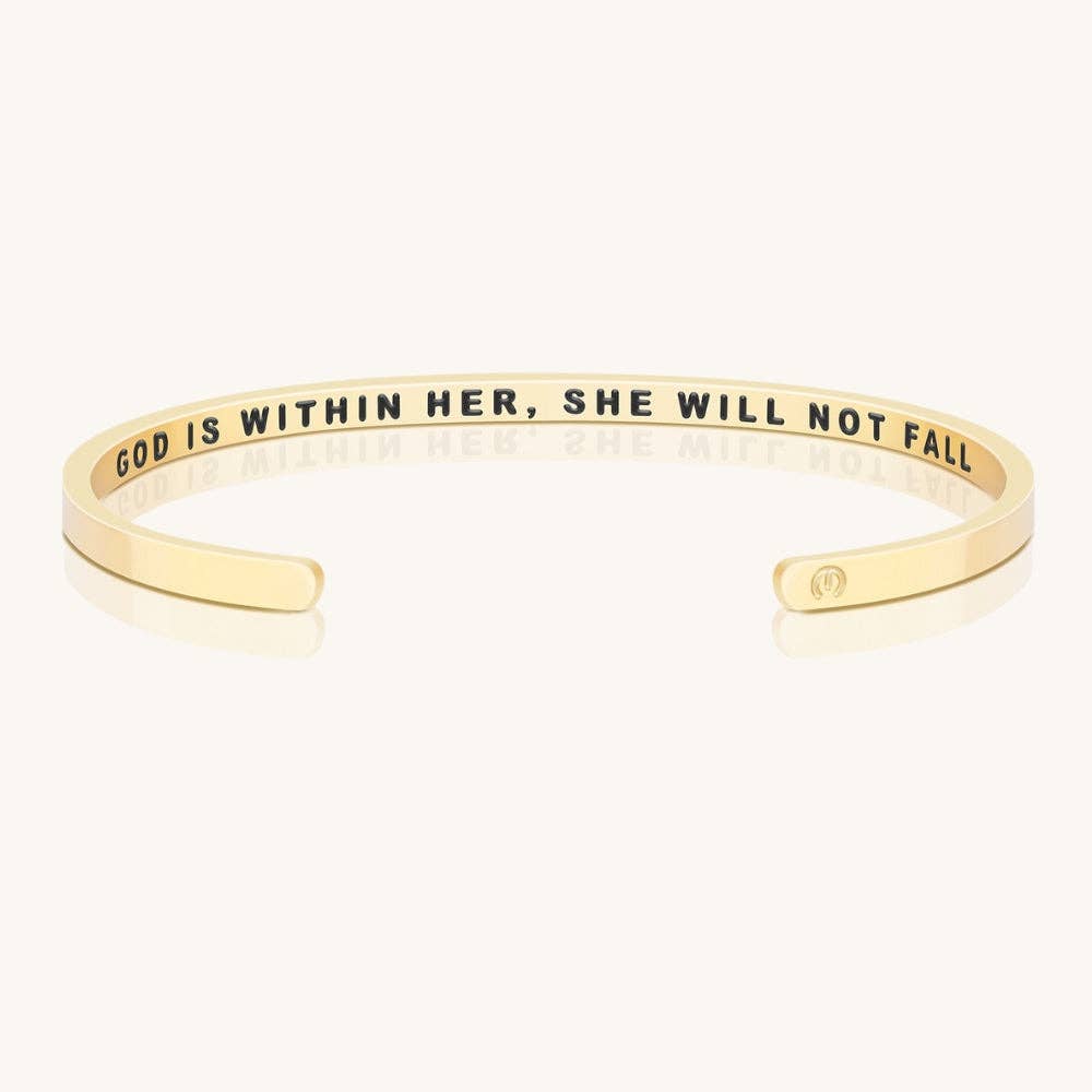 MantraBand God Is Within Her, She Will Not Fall bracelet view 2