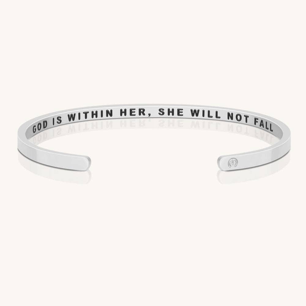 MantraBand God Is Within Her, She Will Not Fall bracelet | Pencie & Ginger