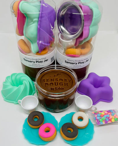 Sensory Dough Play Jar: Donut Shop