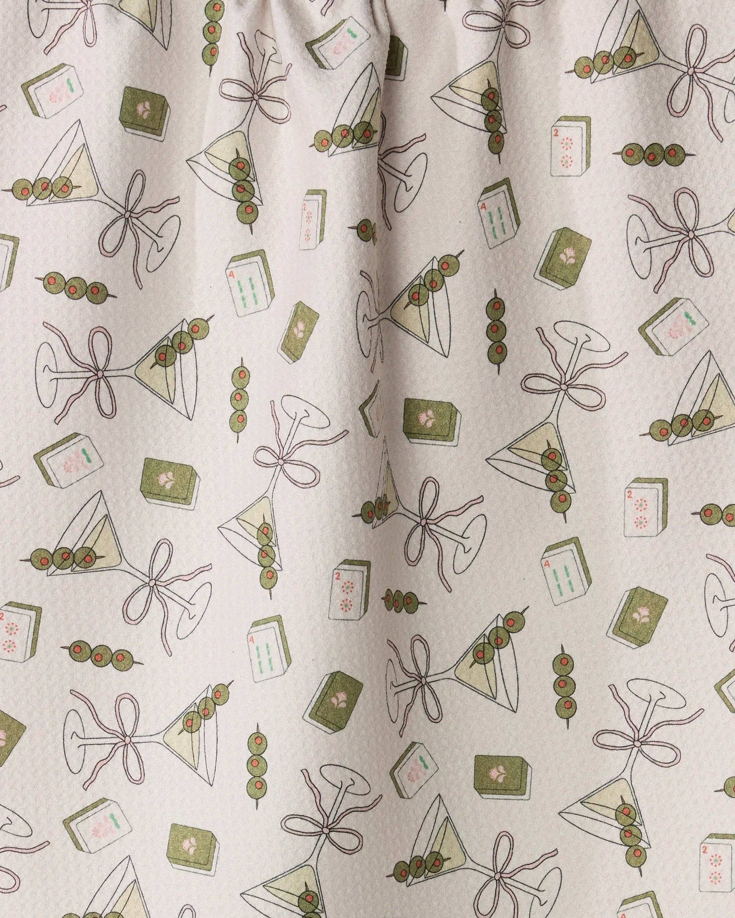 Martini Tiles Tea Towel