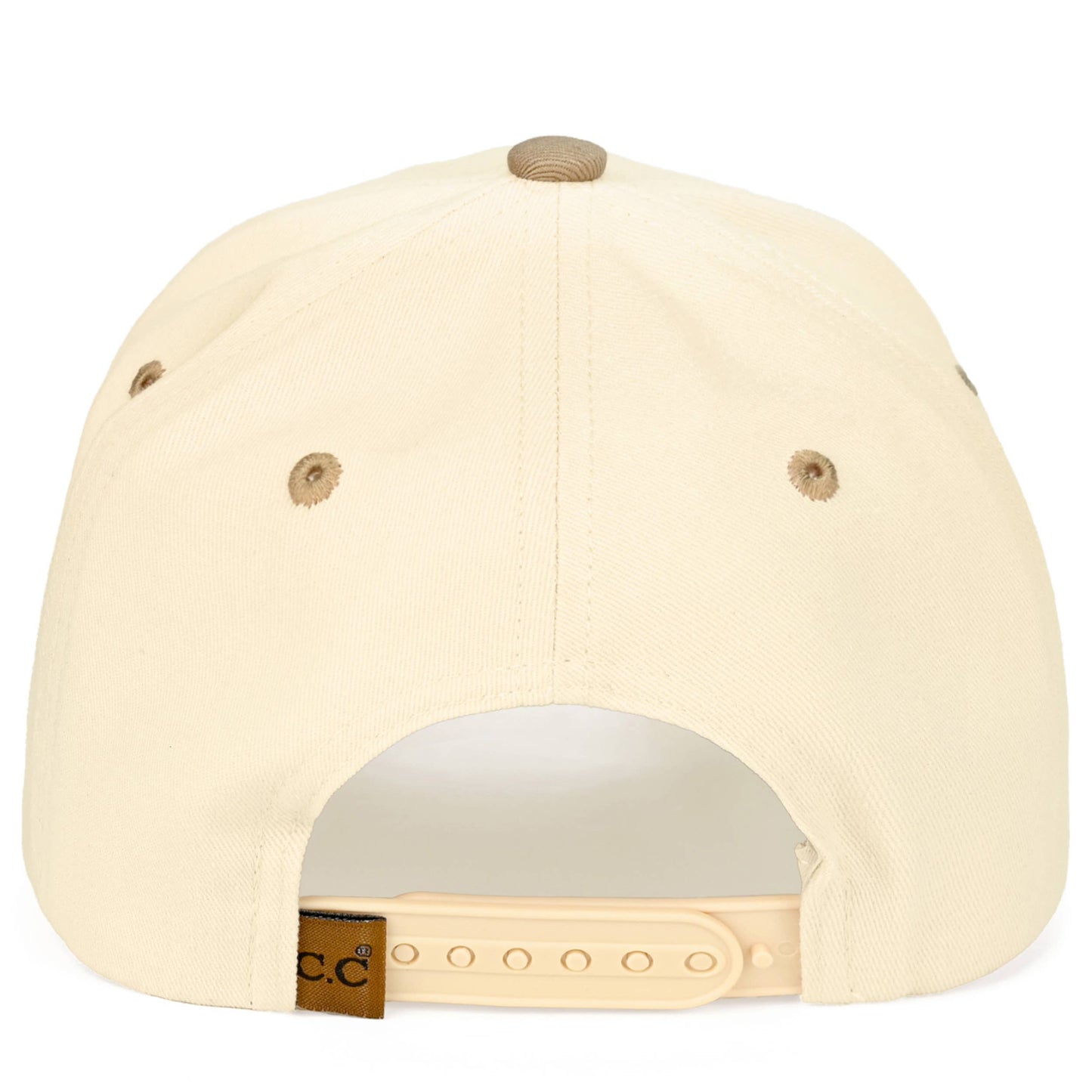 C.C RODEO Letter Embroidered Snapback Trucker Hat