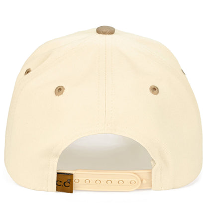 C.C RODEO Letter Embroidered Snapback Trucker Hat