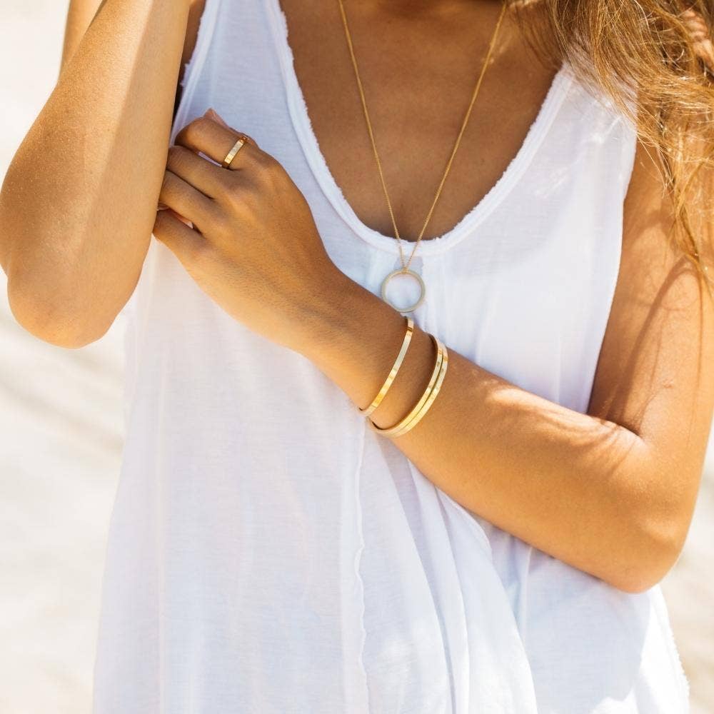 You Make The World A Better Place (within) mantra bracelet