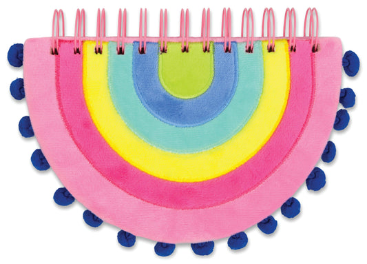 Rainbow Pom Pom Notebook