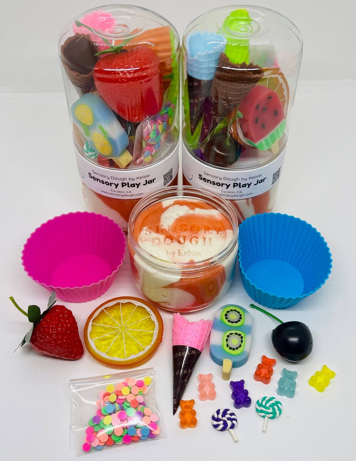Sensory Dough Play Jar: Sweet Treats