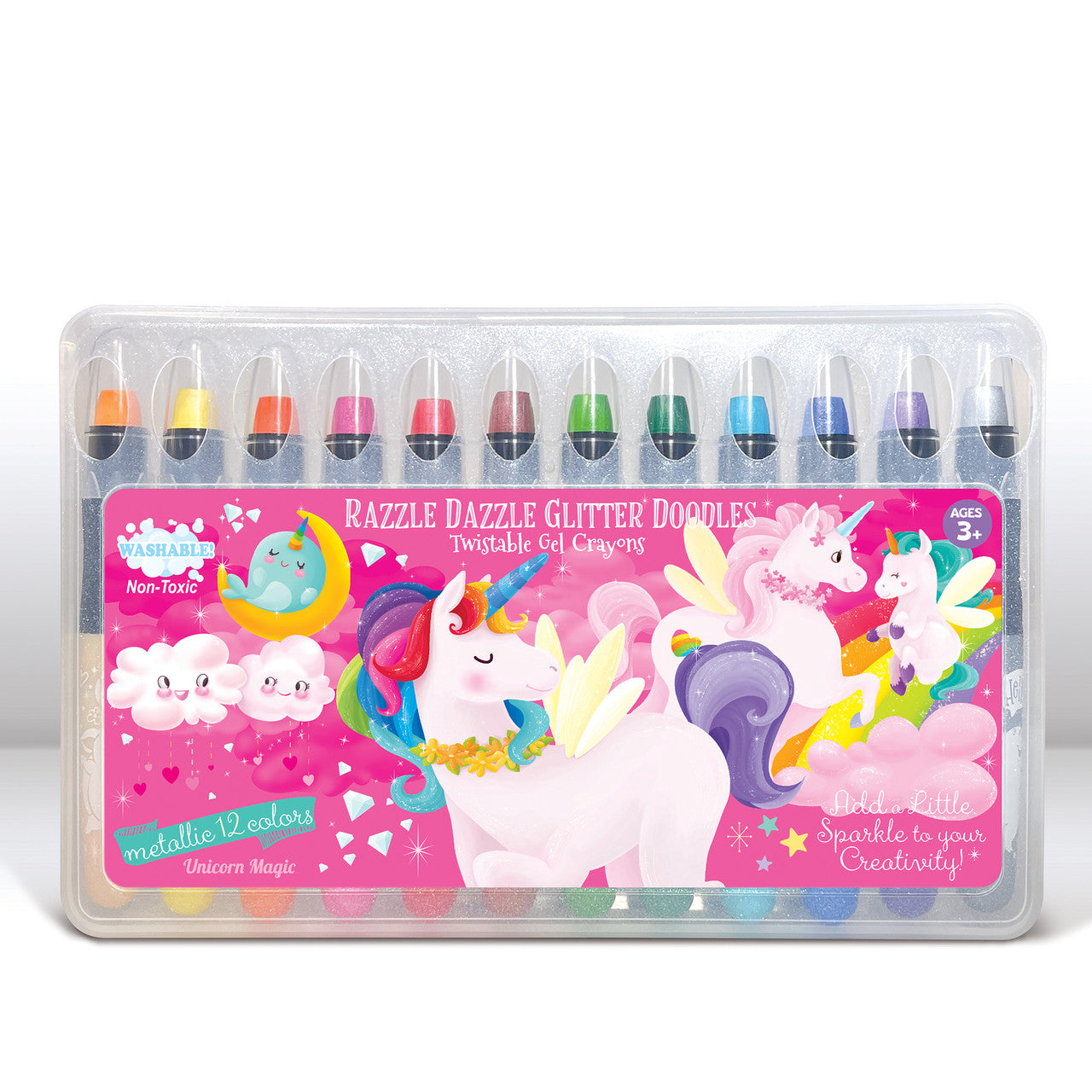 Unicorn Magic Glitter Doodle Gel Crayons