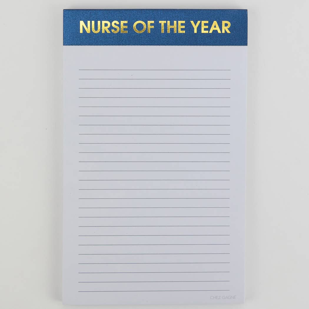 Nurse of the Year - Lined Notepad, To-Do List, Nurse Gift