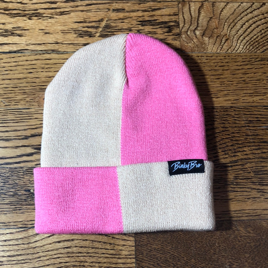 Brighton Block Beanie Pink