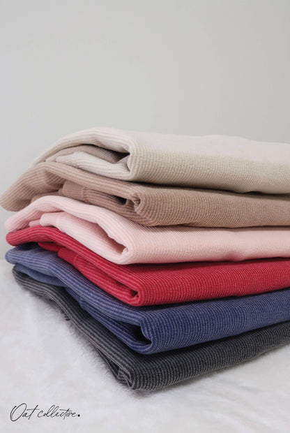 LOVE HEART NECKLINE Cropped Thermal Vintage Pullover