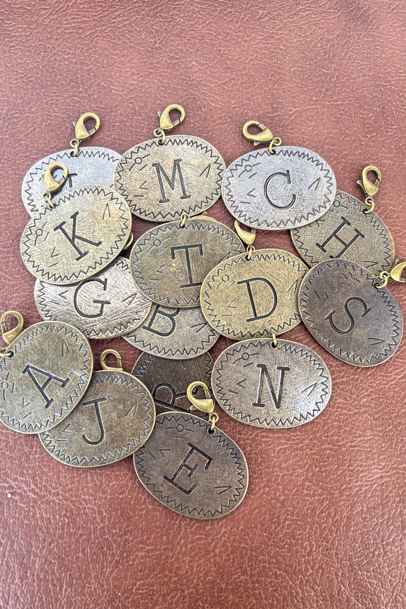 Dylan Collective Bronze Oval Letter Charms