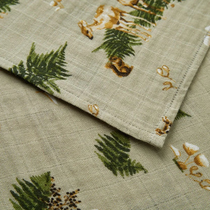 Organic Cotton Swaddle - Forest Party