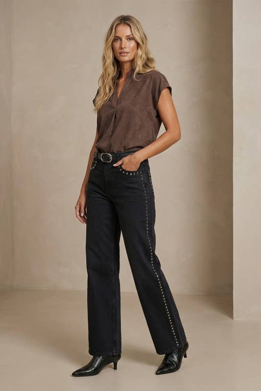 Soft Matte Drop Shoulder Blouse