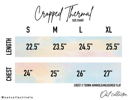 LOVE HEART NECKLINE Cropped Thermal Vintage Pullover