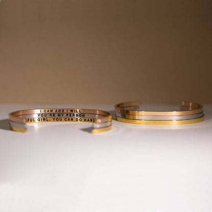 You Make The World A Better Place (within) mantra bracelet