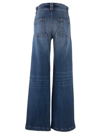 Jodi Porkchop Pockets High Rise Wide Leg Jeans