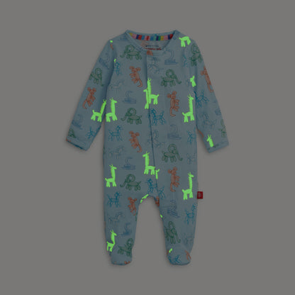 Party Animals Glow in the Dark Modal Footie
