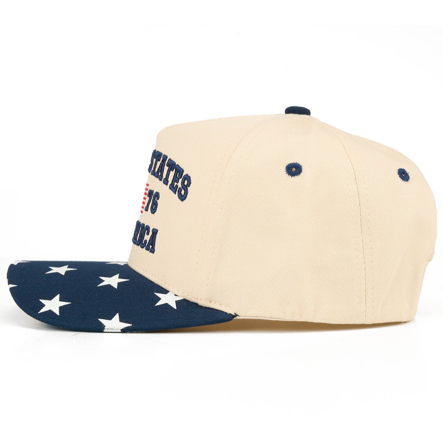 C.C UNITED STATES 1776 Letter on Two Tone Trucker Hat