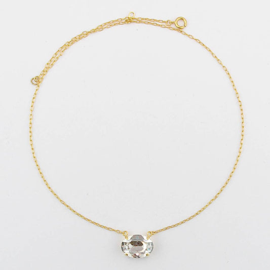 Chantal Crystal Necklace - Champagne