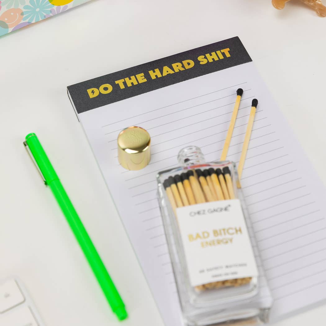 Do The Hard Shit - Lined Notepad, To-Do List, Funny Gift