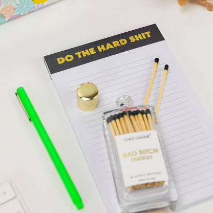 Do The Hard Shit - Lined Notepad, To-Do List, Funny Gift