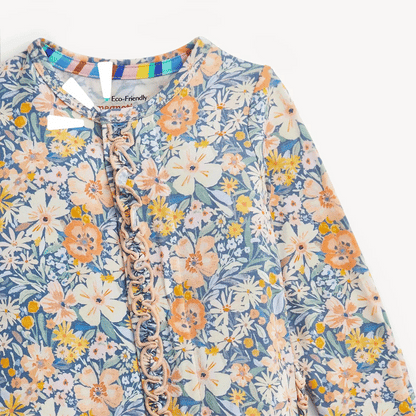 Flora Modal Ruffle Footie
