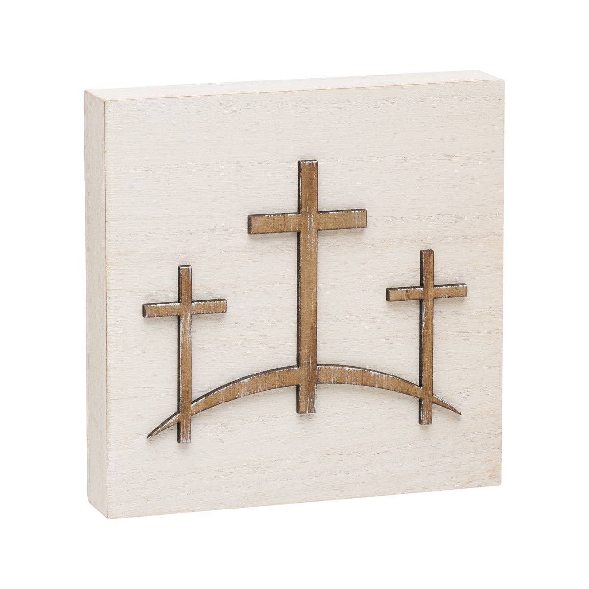 Crosses Easter Block Sign