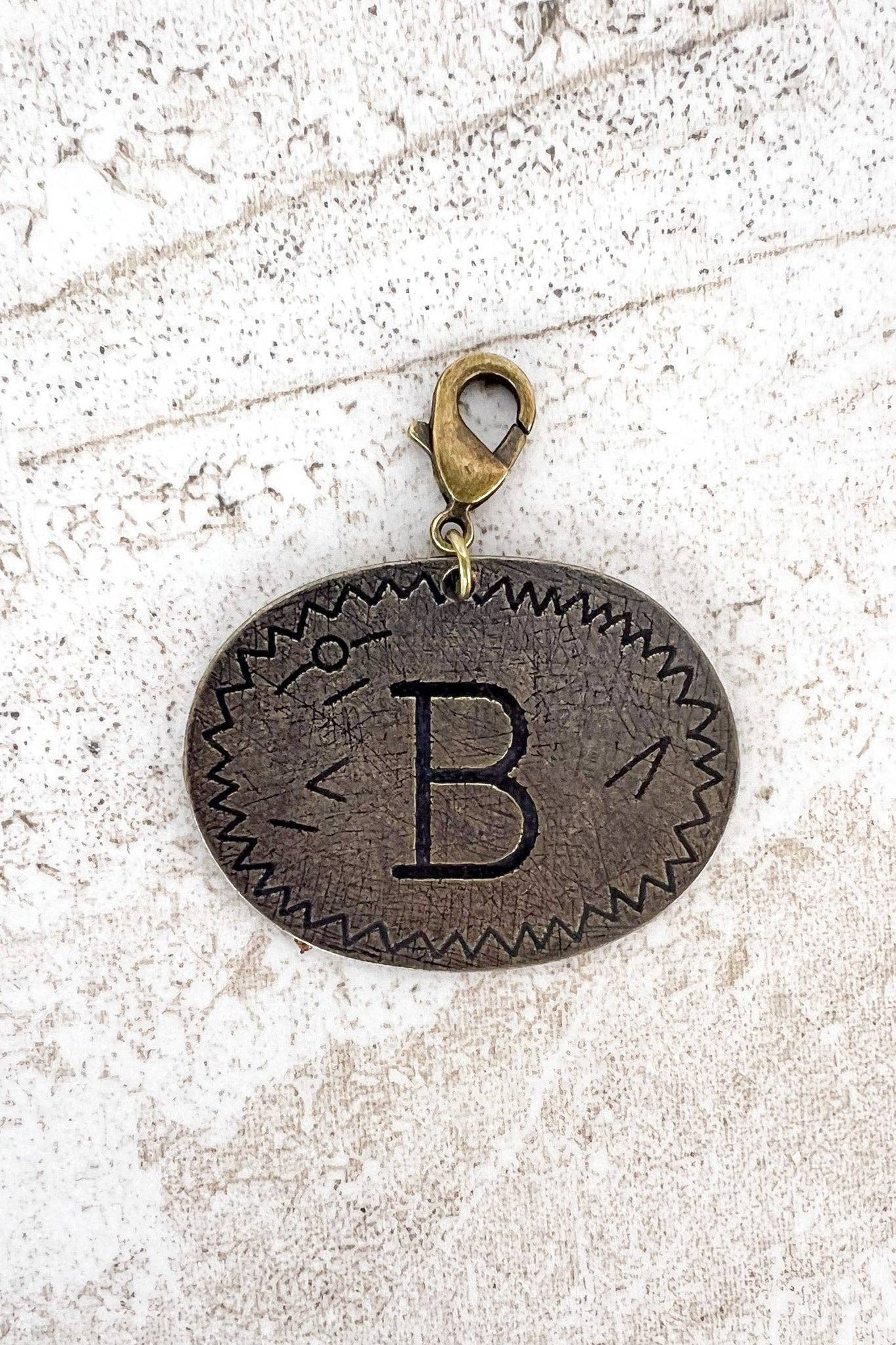 Dylan Collective Bronze Oval Letter Charms
