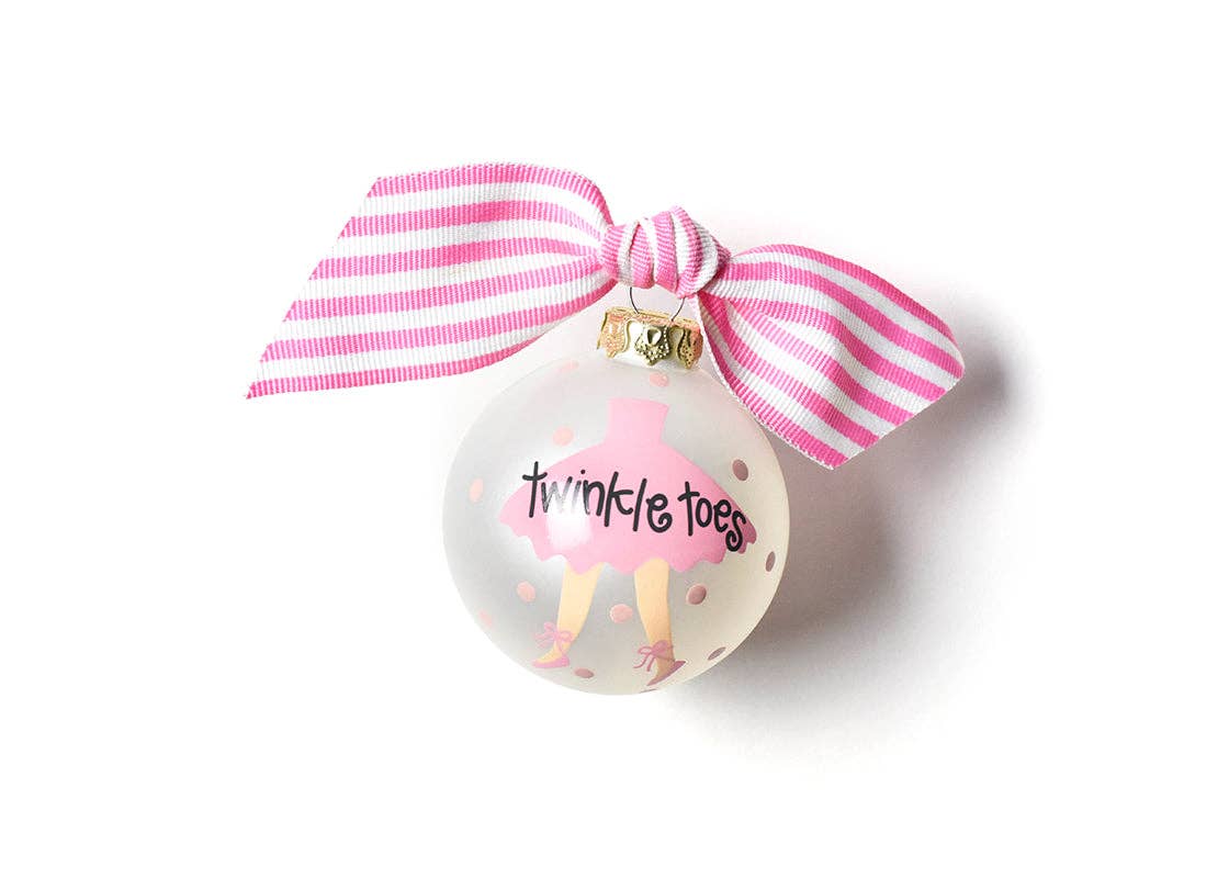 Twinkle Toes Ballet Glass Ornament