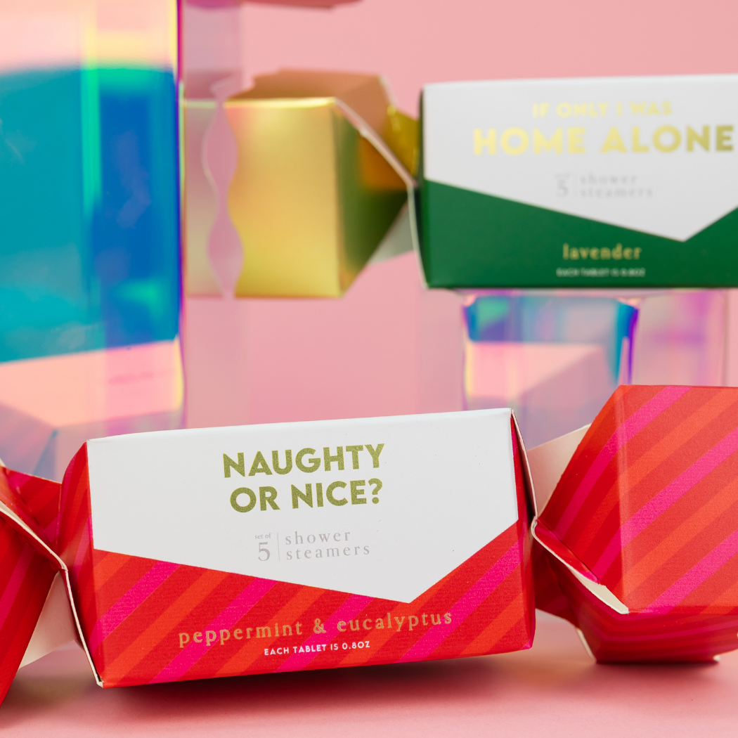 Naughty or Nice? - Mini Shower Steamer Popper Gift Set