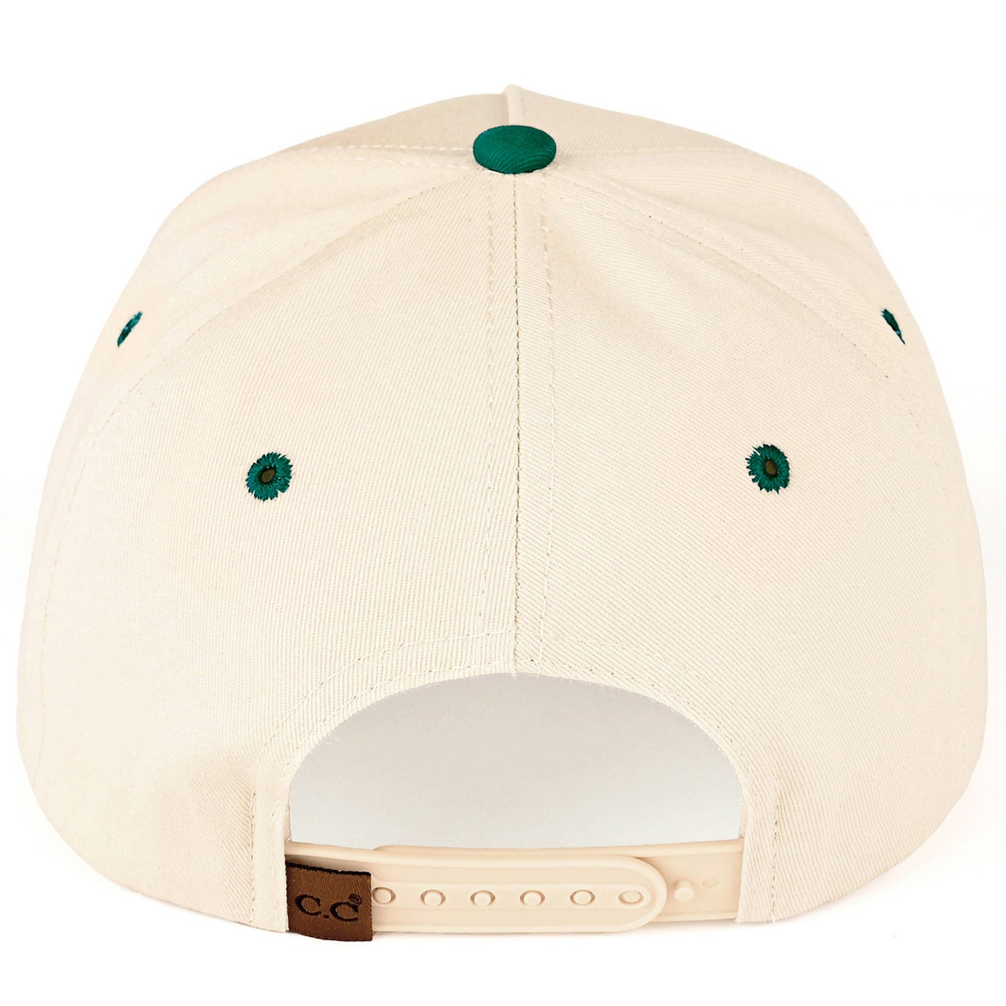 C.C RODEO Letter Embroidered Snapback Trucker Hat