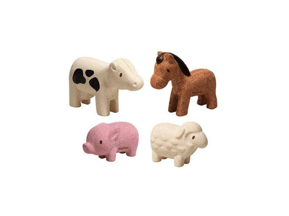 Wooden Farm Animals Toy Set