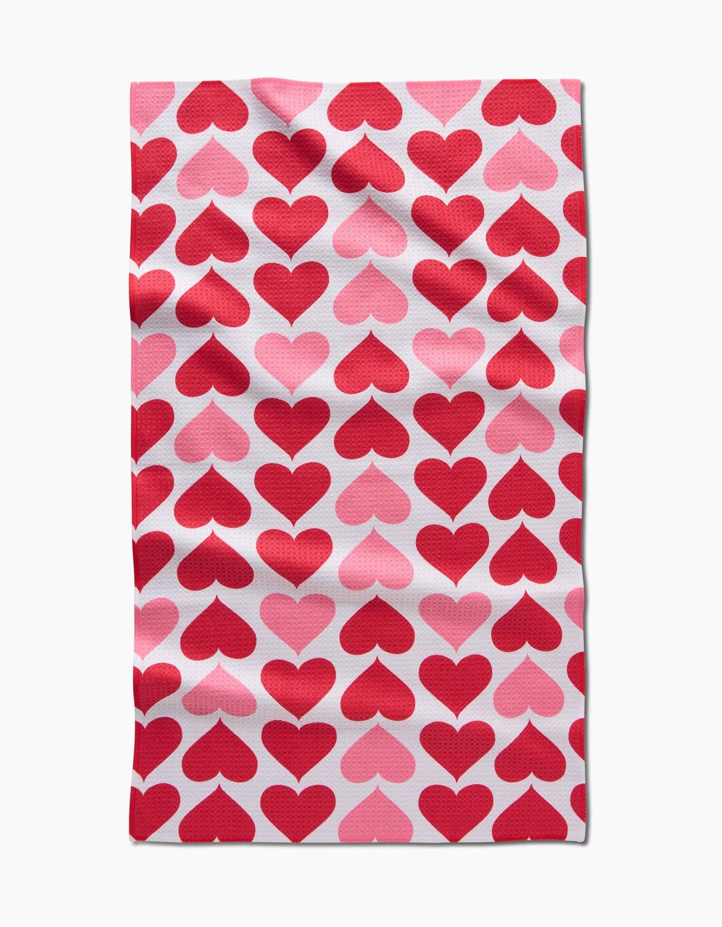 Blushing Hearts Tea Towel