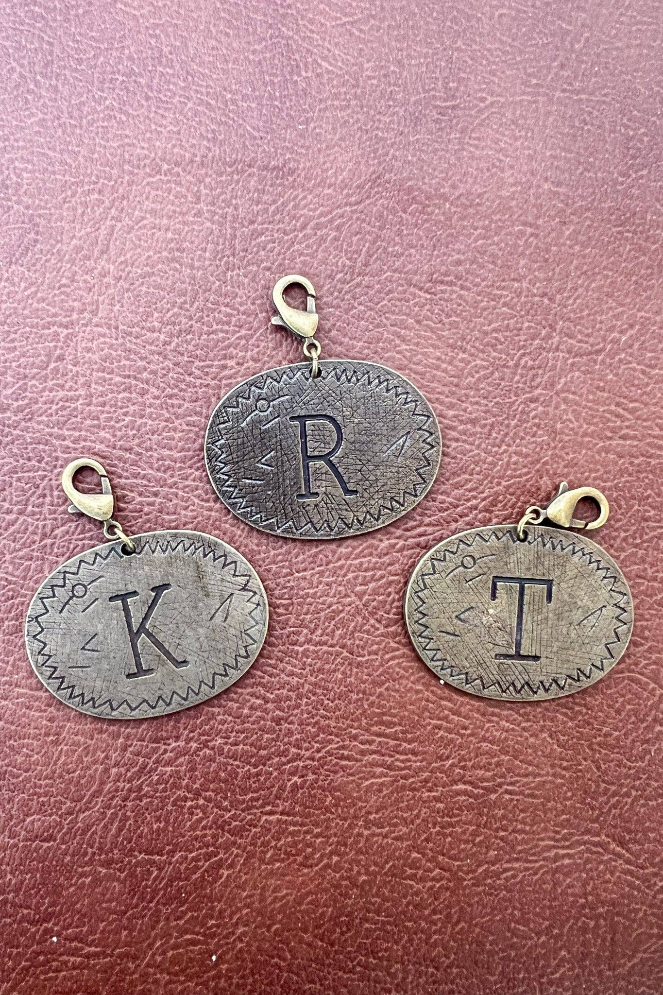 Dylan Collective Bronze Oval Letter Charms
