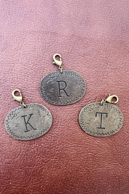 Dylan Collective Bronze Oval Letter Charms