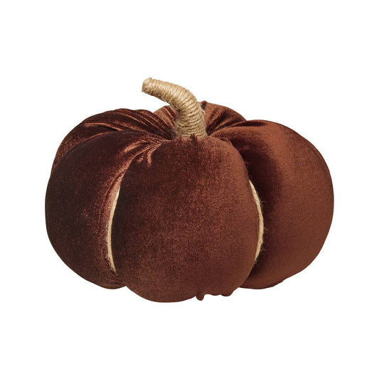 Large Velvet Pumpkin - Walnut