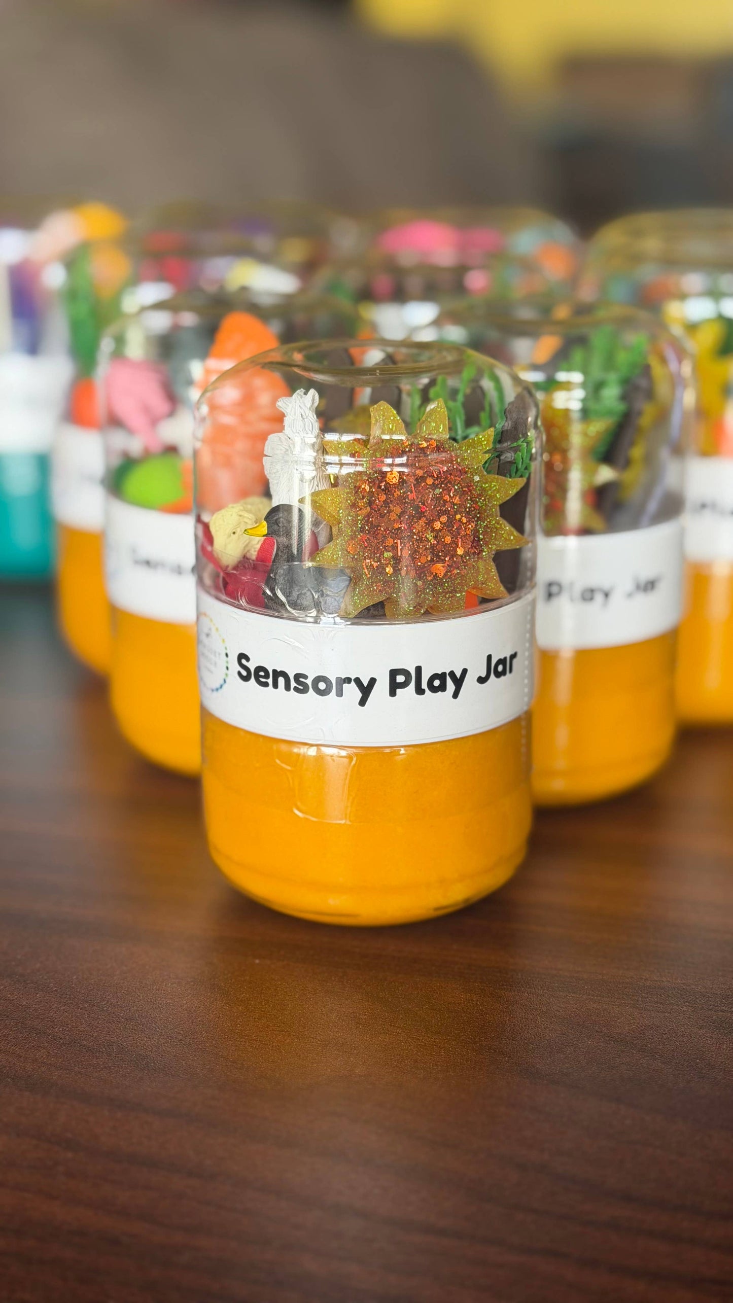 Sensory Dough Play Jar (small): Farm