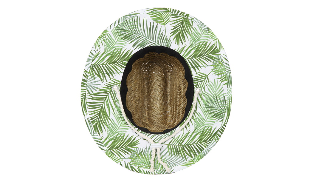 Kids Straw Sun Hat Barney Patrol (Moss)