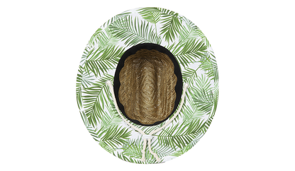 Kids Straw Sun Hat Barney Patrol (Moss)