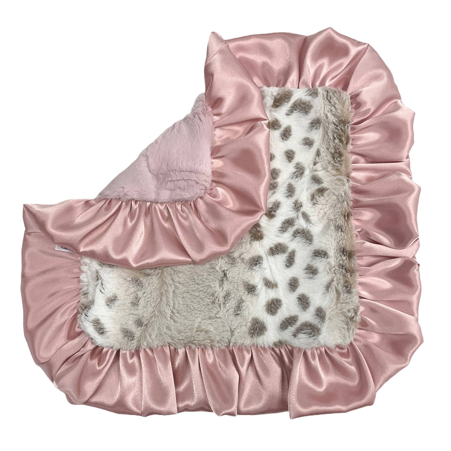 Luxe Cuddle Lovie - Snowcat Dusty Pink