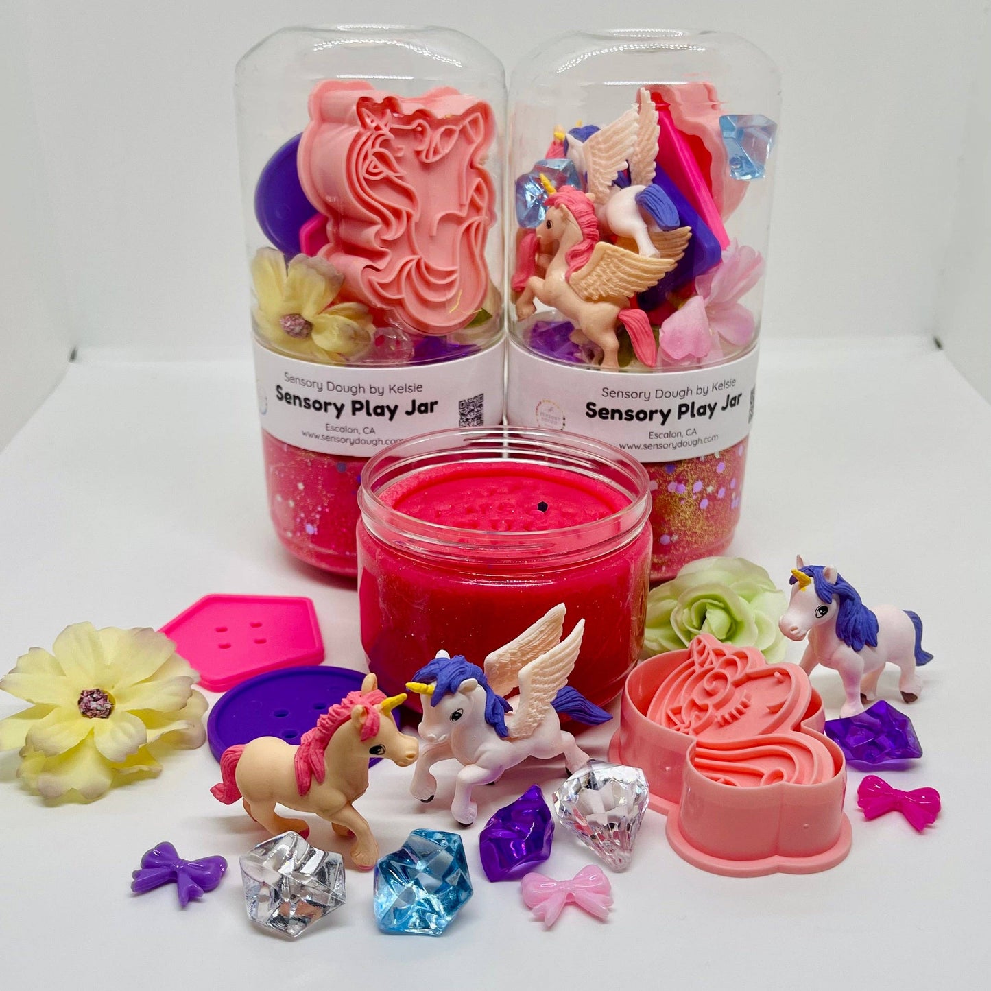 Sensory Dough Play Jar: Unicorn