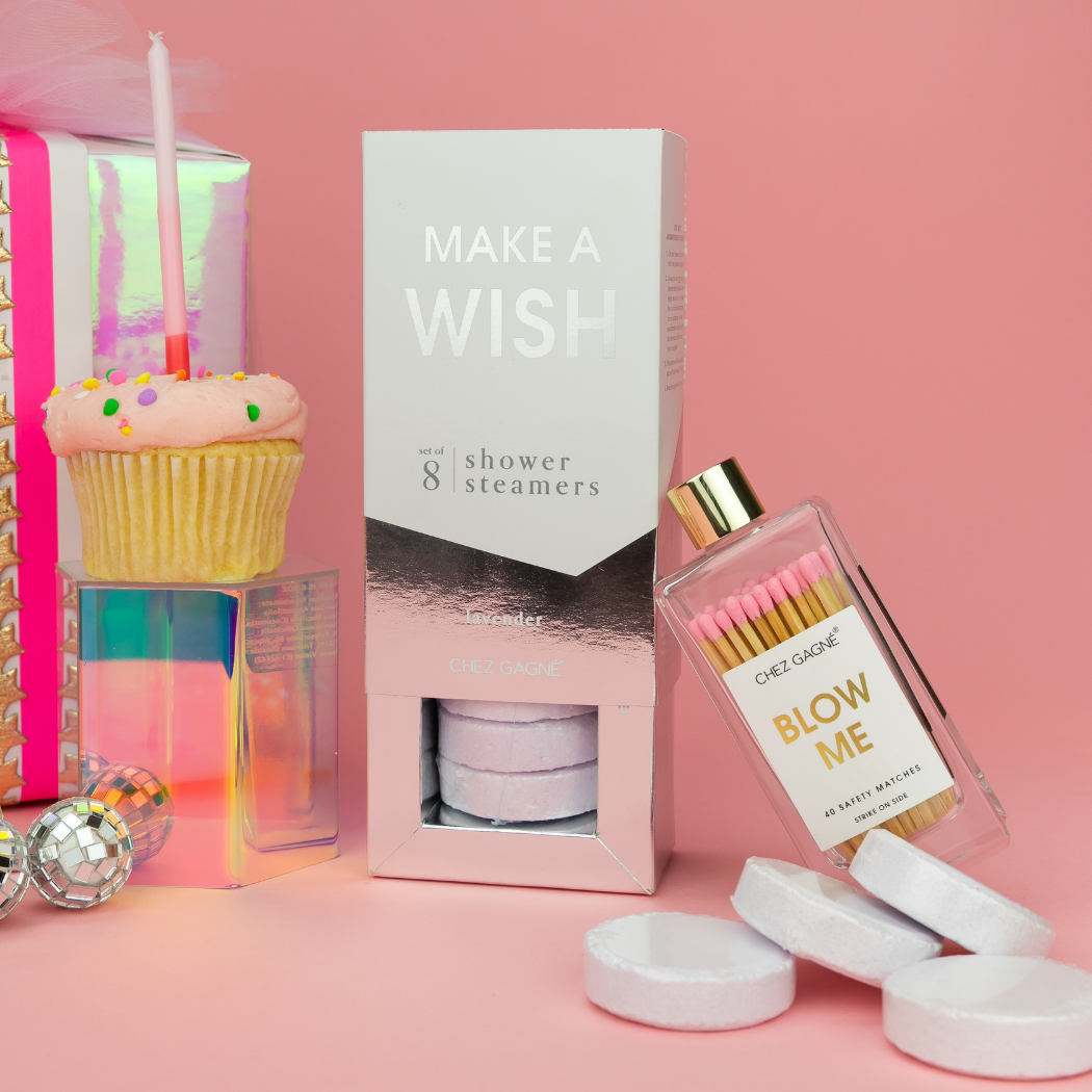 Make A Wish - Birthday Shower Steamers Gift, Lavender