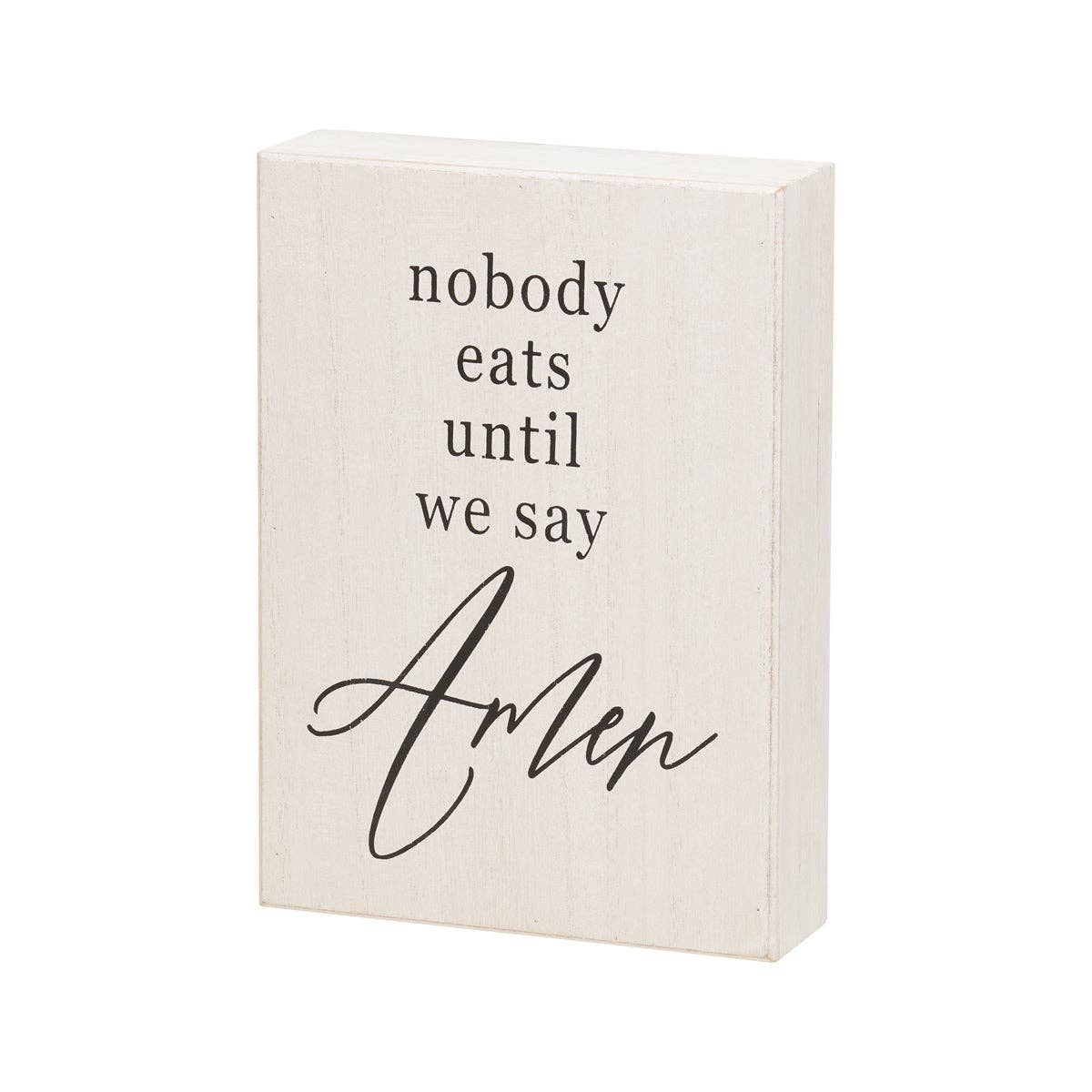 Say Amen Box Sign