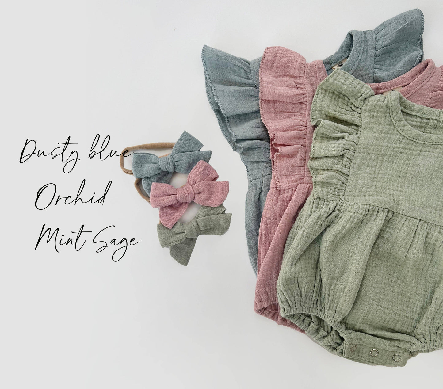 Milana Bubble Romper & Bow Set